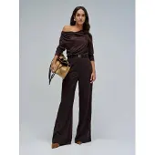 Salsa Jeans Jumpsuit chocoladebruin