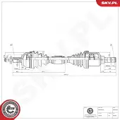 ESEN SKV 40SKV209 Aandrijfas