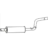 VEGAZ VS-712 Uitlaat middendemper