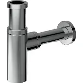 Xenz Pure - Designsifon rond chroom