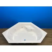 Sanindusa Rimini bubbelbad met elektrisch WP2 systeem 145x145 wit