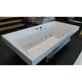 Villeroy & boch Squaro bubbelbad met Excellent systeem en verlichting 180x80 wit