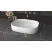 Xenz Fleur solid surface wastafel 55x47,5 mat wit