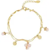 Yehwang Blue beads Bracelet Goudkleur