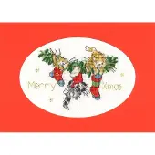 Bothy Threads Borduurpakket kerstkaart Stocking Fillers -