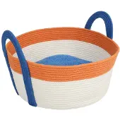 COOCKOO mand BINGE voor katten 44x44x20cm oranje/blauw