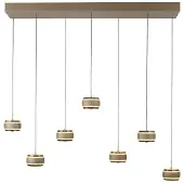 Pure 7L eettafel hanglamp Pure Falling Rings bronce