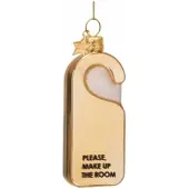 Vondels Kerstornament Glass Shiny Gold Door Hanger