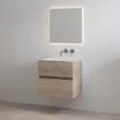 Best design Splash badkamermeubel 60cm zonder kraangat eiken licht