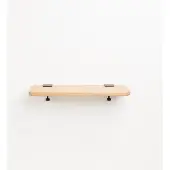 TIPTOE Bracket Wandplank Graphite Black | 60x20cm | Solid Oak
