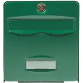 BURG-WÄCHTER Brievenbus in Groen Gemetalliseerd Staal - 36,5 x 28 x 31 cm