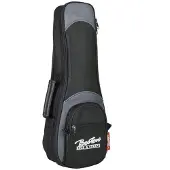 Boston UKS-25-BG Super Packer Gigbag voor Sopraan Ukelele – 25 mm Voering, Zwart/Grijs