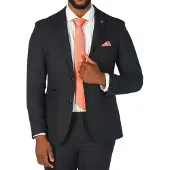 Paul Andrew Marineblauwe formele blazer van wolmix tweed voor heren