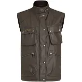 Belstaff Waxed Edition donkergroen giletjack