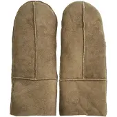 Infinity Leather Dames Tan Echte Echte Schapenvacht Suède Wanten Warme Handschoenen