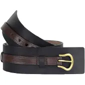 Cole Haan 55mm Heren Zwart/Bruin Brede Riem