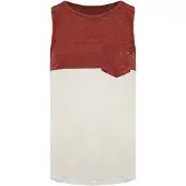 Vans Off The Wall Ronde Hals Mouwloos Wit/Bruin Heren Tanktop VN0ONXFXM