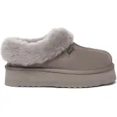 EVER AU Huisschoenen 'Topknot' greige
