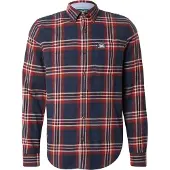 Superdry Overhemd lichtbeige / marine / rood
