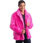 Chaks - Roze bontjas voor volwassenen - S