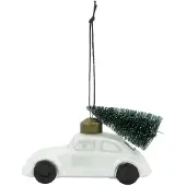 House Doctor Car kersthanger Wit-zilver