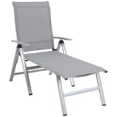Royal Garden Widoo ligbed verstelbaar aluminium 2 stuks