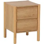 Sweeek - Nachtkastje houteffect 2 laden - 42 x 42 x 55 cm - harmony