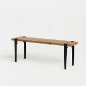 TIPTOE Duke Bank Graphite Black | Reclaimed Wood