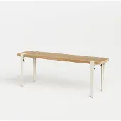 TIPTOE Duke Bank Cream White | Solid Oak