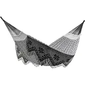 VIVERE Brazilian Cotton Hangmat - Luxe Zwart, Wit
