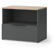 Vicco Wido Sideboard – 60 x 50 cm met klep Antraciet/Sonoma