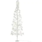 J-Line decoratie Boom 2700 Led - metaal - wit - large