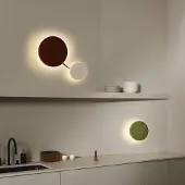 Marset Design wandlamp Caramel, dimbaar, wit / opaal, Woon-/ Eetkamer, Glas, Design, Wandlamp design