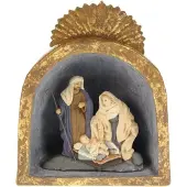 MEA Heilige familie in nis 20,5x10x25cm