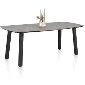 Henders & Hazel Palace bartafel 4-poots HPL/metalen frame gebroken zwart
