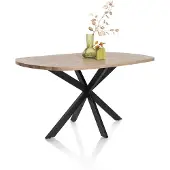 Henders & Hazel PAVAROTTI eettafel ovaal metalen poten