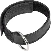 Rimba - Leren Cockstrap met Klittenband - Zwart