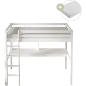 Sunny Sil Hoogslaper met Bureau Wit – Met Matras