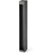 Faro Sokkellamp buiten Cerler, alu / grijs / zink, Aluminium, Modern, LED buitenlamp