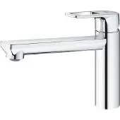 GROHE Eénhendel spoelkraan, BauLoop 31706000, draaibare uitloop (medium), 140° draaibereik, chroom