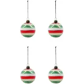 House Doctor Happ kerstbal Ø8 cm 4-pack Multi