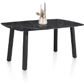 Henders & Hazel Palace bartafel 4-poots HPL/metalen frame gebroken zwart