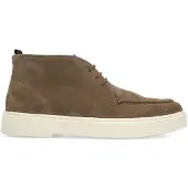 Manfield Taupe suède veterboots | Maat 41