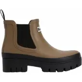 Barbour Regenlaars Women Halton Chelsea Welly Military Brown Black-Schoenmaat 42
