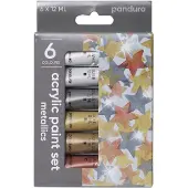 Panduro set acrylverf - metallic