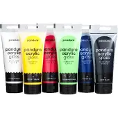 Panduro acrylverf set - 6 stuks - glans primair