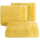 Eurofirany Damla badstof handdoek 50x90 cm mosterdgeel
