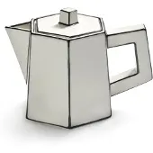 Serax Theepot Carte Blanche White/Black 1 L