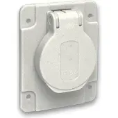 Schneider Electric Stopcontacten, PKS61G Inbouwcontactdoos IP54, IK08 Grijs