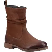 Hush puppies Emilia Leren Vrouwen Laarzen Tan